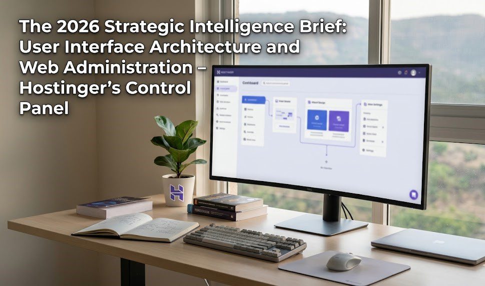 Hostinger Control Panel, hPanel Guide, Web Hosting 2026, Server Administration, Proprietary Dashboard, DNS Management, UX Architecture, Digital Accessibility